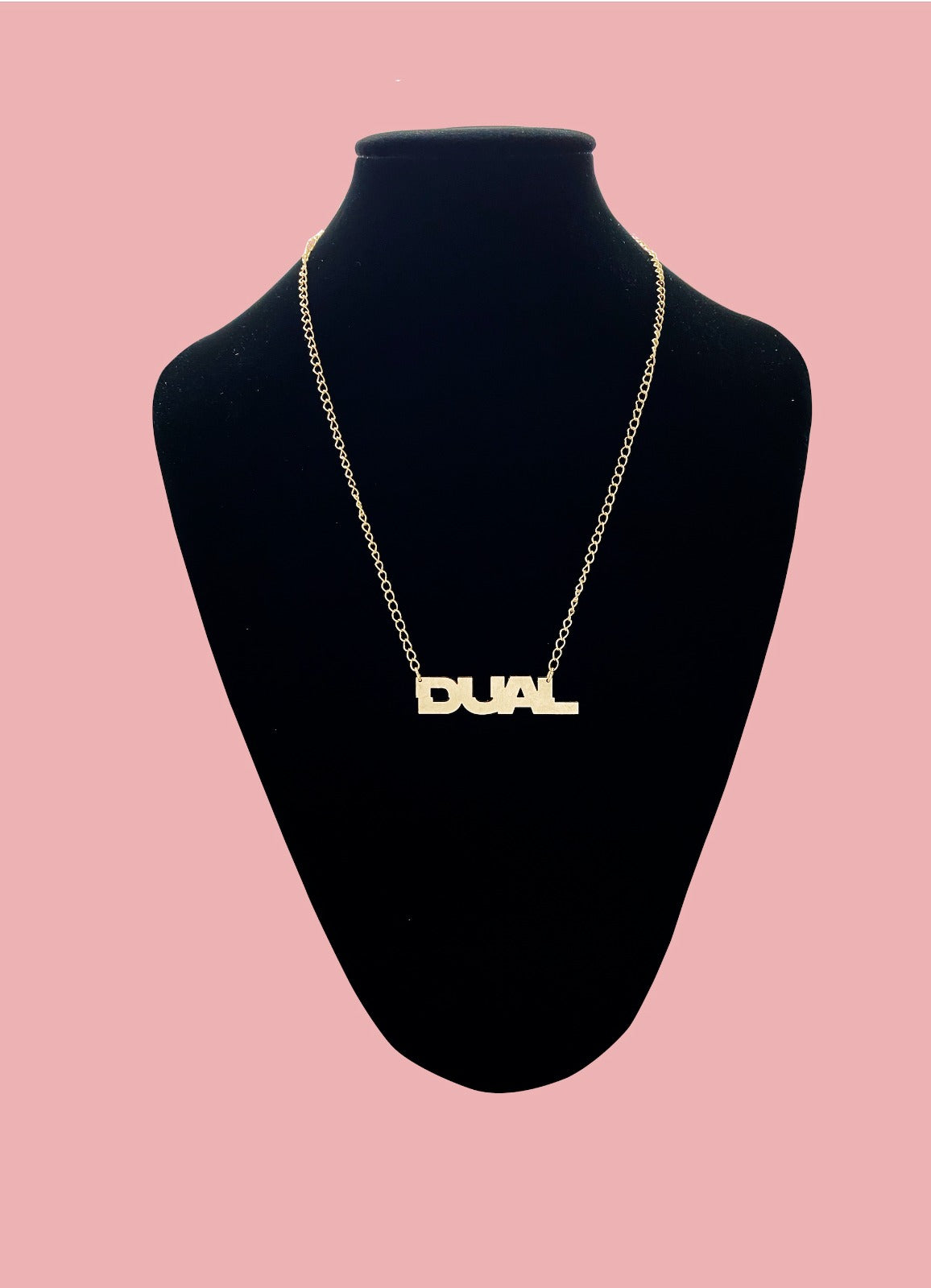 COLLAR "DUAL" ENCHAPADO EN ORO