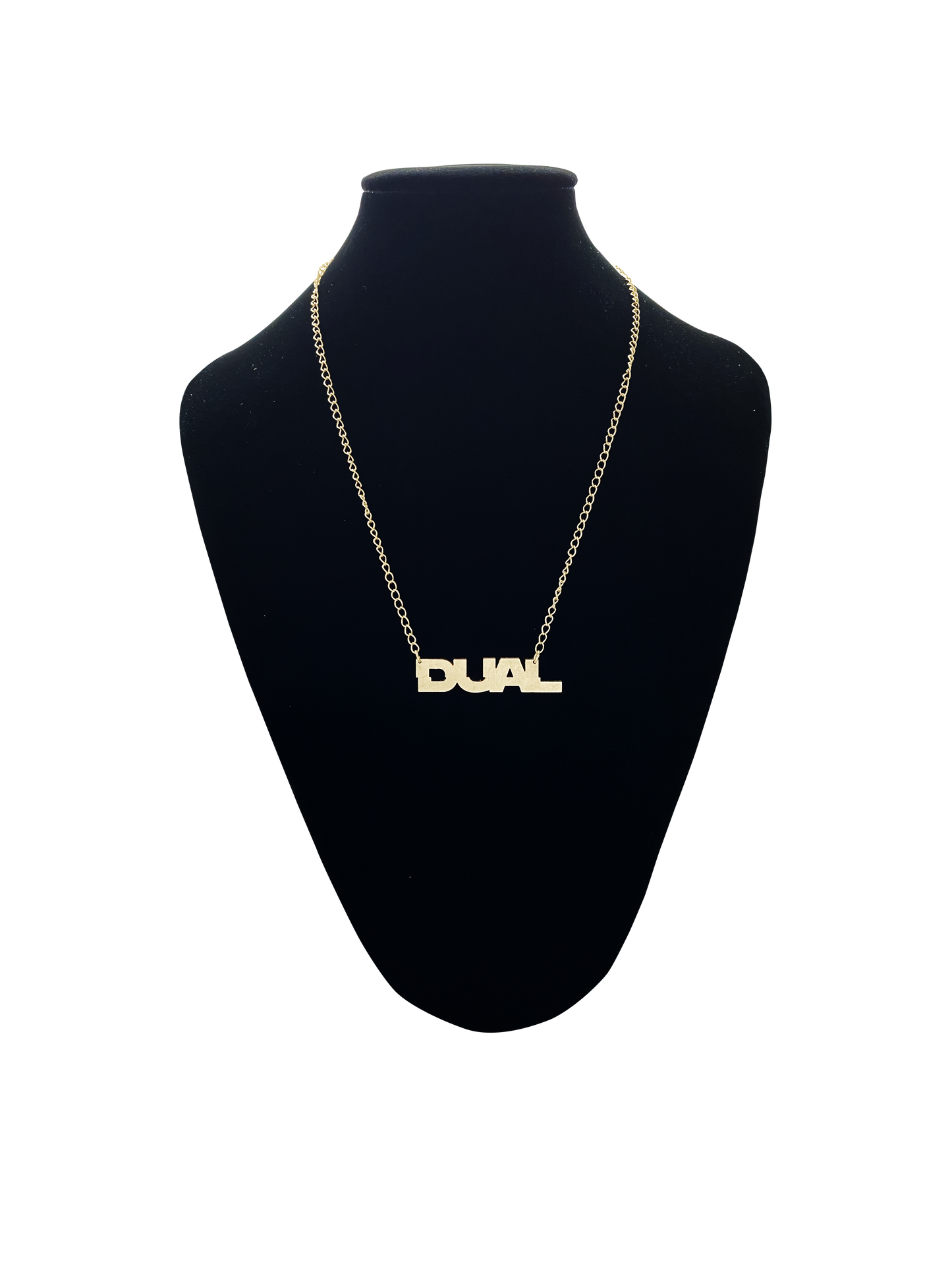 COLLAR "DUAL" ENCHAPADO EN ORO