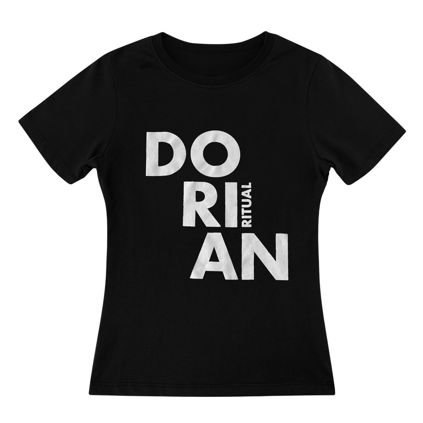 CAMISETA negra  "DORIAN-RITUAL" MUJER